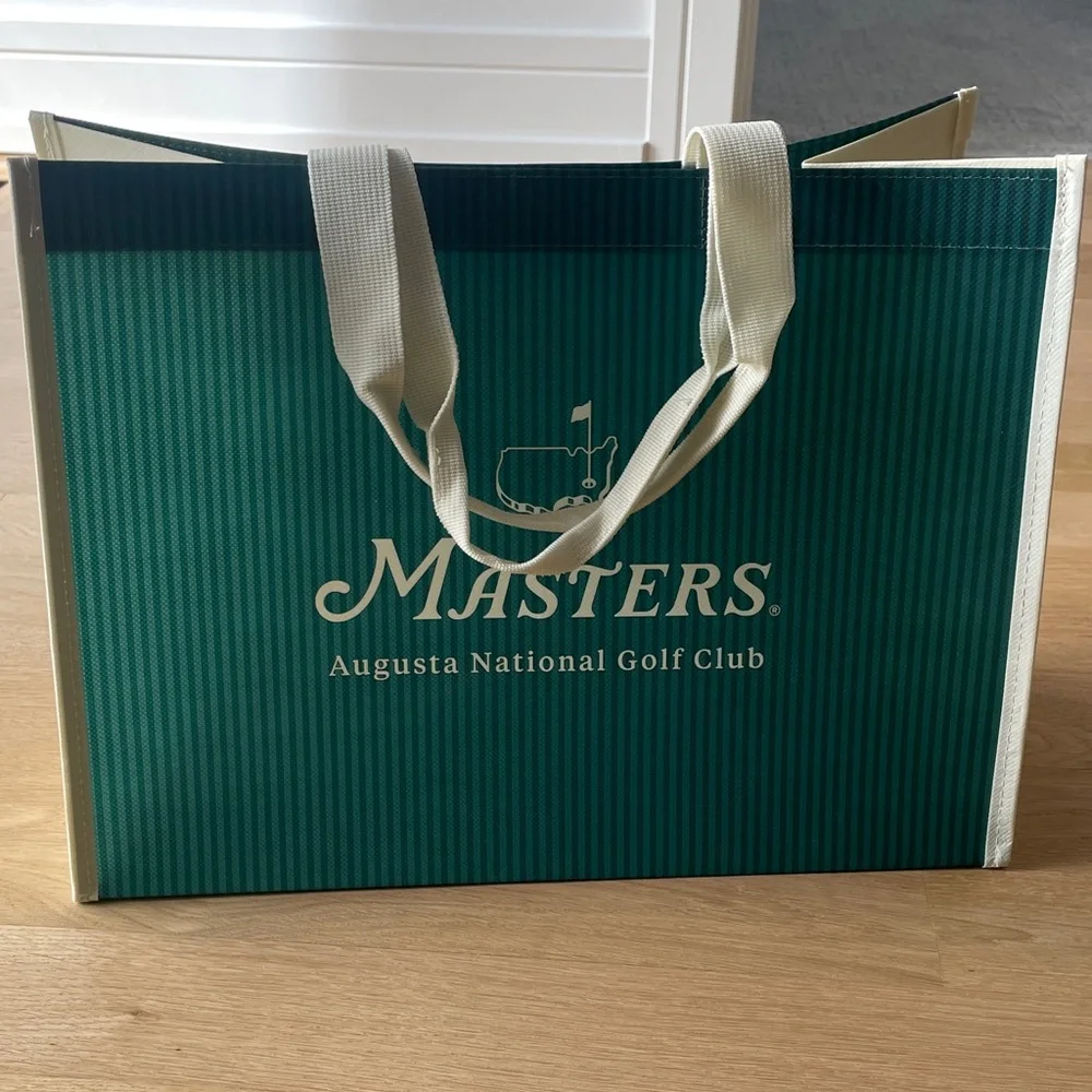 Masters Green and White Augusta Tote Bag